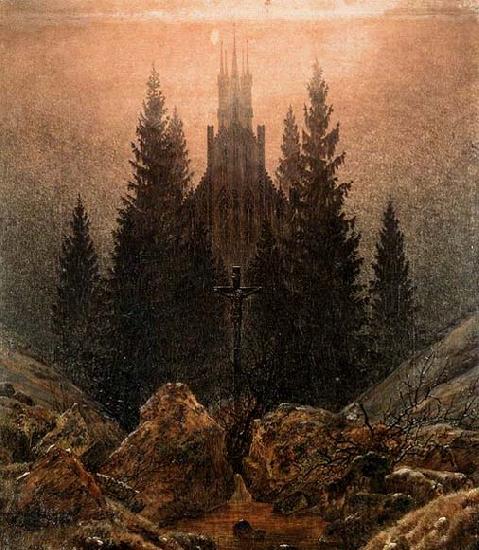 Caspar David Friedrich The Cross in the Mountains